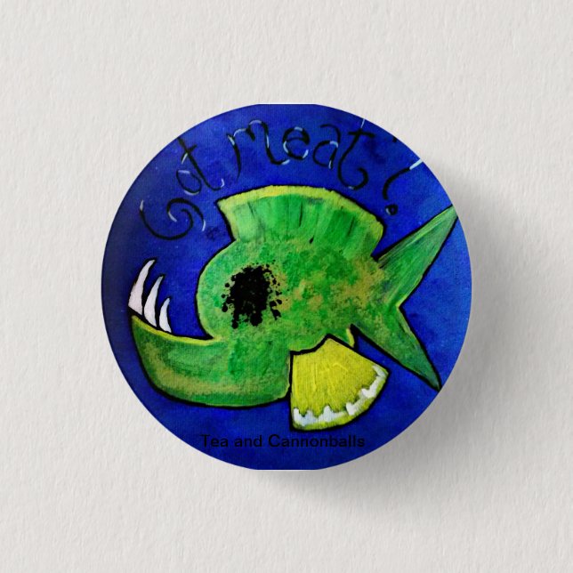 Chapa Redonda De 2,5 Cm ¿Carne conseguida? (Anverso)