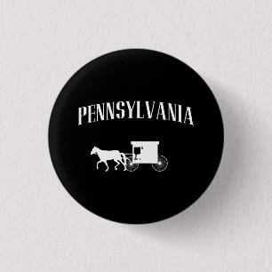 Chapa Redonda De 2,5 Cm Carro de Pennsylvania Amish