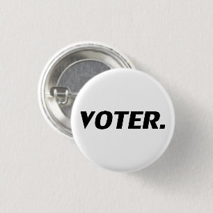 Chapa Redonda De 2,5 Cm Cartas negras "votantes" -