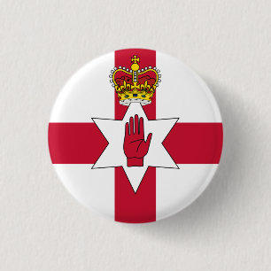 Chapa Redonda De 2,5 Cm Cartel de Irlanda del Norte