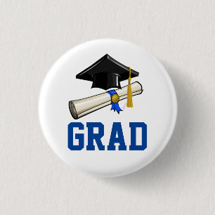 Chapa Redonda De 2,5 Cm Casquillo y diploma