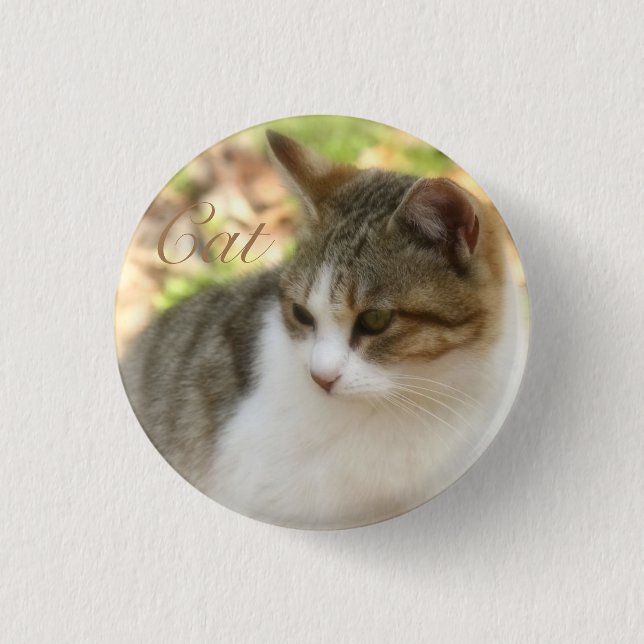 Chapa Redonda De 2,5 Cm Cat (Anverso)
