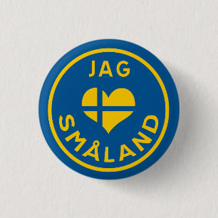 Chapa Redonda De 2,5 Cm Caza Småland love Småland älskar - i