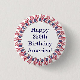 Chapa Redonda De 2,5 Cm Celebrate America 250 #17