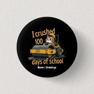 Chapa Redonda De 2,5 Cm Celebré 100 Días de Escuela Celebra el Día 100
