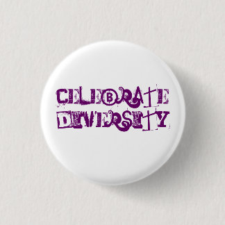 Chapa Redonda De 2,5 Cm Celebre la diversidad