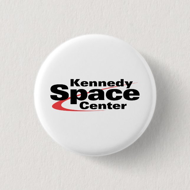Chapa Redonda De 2,5 Cm Centro Espacial Kennedy (Anverso)