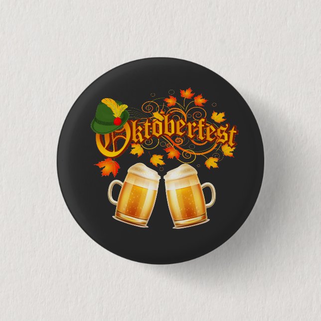 Chapa Redonda De 2,5 Cm Cerveza Oktoberfest (Anverso)