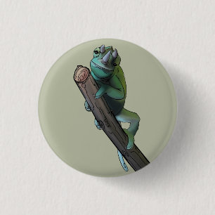 Chapa Redonda De 2,5 Cm Chameleon de Cute Jackson