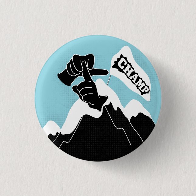 Chapa Redonda De 2,5 Cm Champ - Diseño ASL (Anverso)