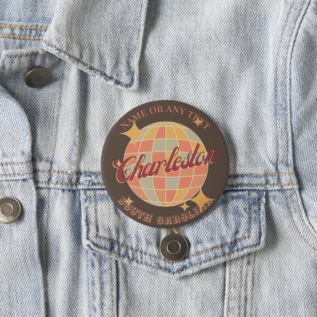 Chapa Redonda De 2,5 Cm Charleston City Carolina del Sur (Subido por el creador)