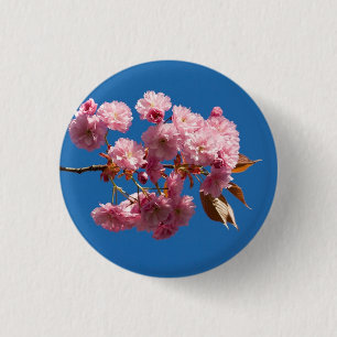 Chapa Redonda De 2,5 Cm Cherry2 floreciente japonés
