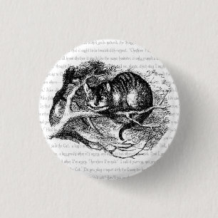 Chapa Redonda De 2,5 Cm Cheshire Cat