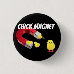 Chapa Redonda De 2,5 Cm CHICK Magnet