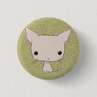 Chapa Redonda De 2,5 Cm Chocolate lolkitty (limegreen la impresión del