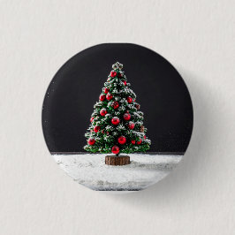Chapa Redonda De 2,5 Cm christmass tree