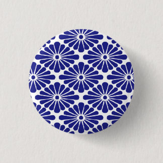 Chapa Redonda De 2,5 Cm chrysanthemum petals badge