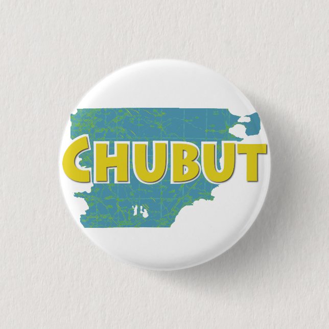 Chapa Redonda De 2,5 Cm Chubut (Anverso)