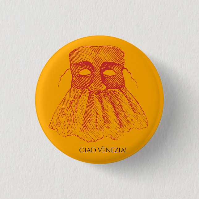 Chapa Redonda De 2,5 Cm ¡Ciao Venezia! (Anverso)