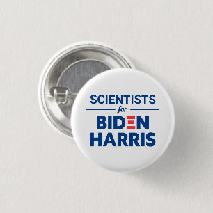 Chapa Redonda De 2,5 Cm Científicos para el Personalizado Biden Harris