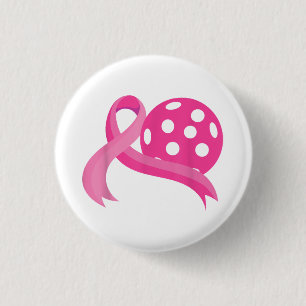 Chapa Redonda De 2,5 Cm Cinta de Cinta de Caza de Cáncer de Mama Cute Rosa