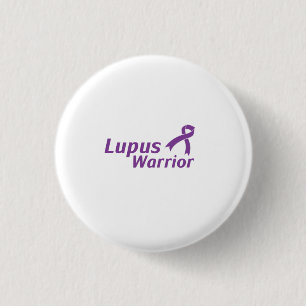 Chapa Redonda De 2,5 Cm Cinta de la púrpura de la conciencia del lupus de