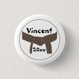 Chapa Redonda De 2,5 Cm Cinturón marcial de artes marciales