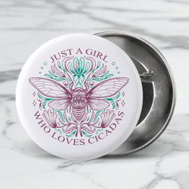 Chapa Redonda De 2,5 Cm Cita elegante de arte de la línea botánica de los 