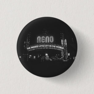 Chapa Redonda De 2,5 Cm Ciudad de Reno