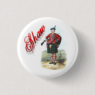 Chapa Redonda De 2,5 Cm Clan Shaw Scottish Dream Button