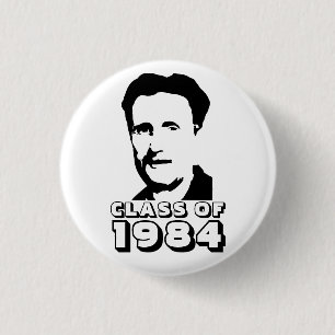 Chapa Redonda De 2,5 Cm Clase de 1984 (George Orwell)