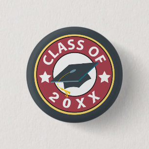 Chapa Redonda De 2,5 Cm Clase de graduación