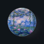 Chapa Redonda De 2,5 Cm Claude Monet Water Lilies Vintage Floral HD Art<br><div class="desc">Claude Monet Water Lilies Vintage Floral HD Botón de Arte. Water Lilies pintura de Claude Monet. Pintado entre 1916 y 1919.</div>