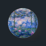Chapa Redonda De 2,5 Cm Claude Monet Water Lilies Vintage Floral HD Art<br><div class="desc">Claude Monet Water Lilies Vintage Floral HD Botón de Arte. Water Lilies pintura de Claude Monet. Pintado entre 1916 y 1919.</div>