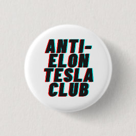 CHAPA REDONDA DE 2,5 CM CLUB ANTI-ELON TESLA