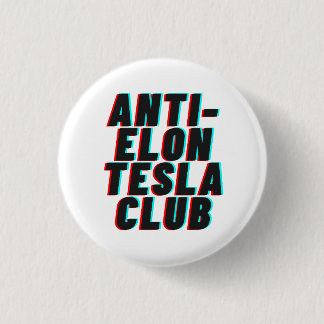CHAPA REDONDA DE 2,5 CM CLUB ANTI-ELON TESLA