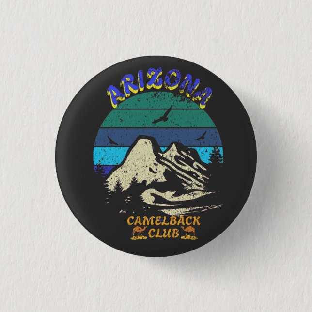 Chapa Redonda De 2,5 Cm Club Camelback Arizona (Anverso)
