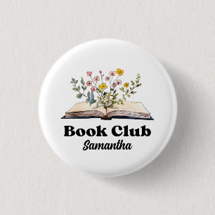 Chapa Redonda De 2,5 Cm Club de lectura personalizado