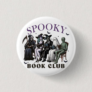 Chapa Redonda De 2,5 Cm Club de lectura Spooky