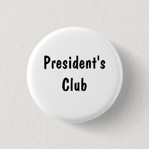 Chapa Redonda De 2,5 Cm Club del Presidente