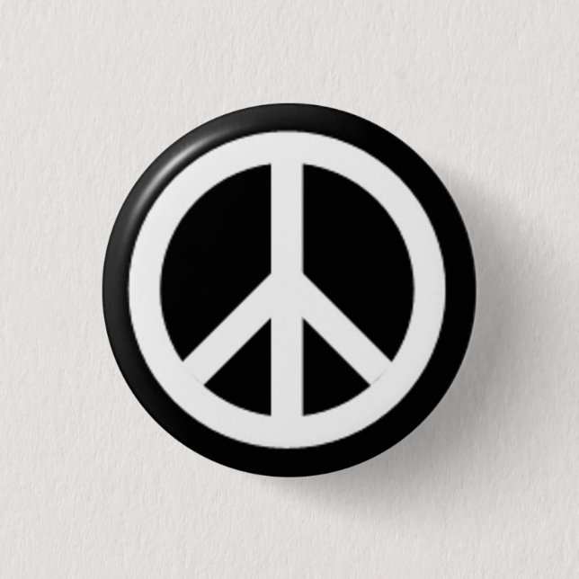 Chapa Redonda De 2,5 Cm CND peace badge button pin vietnam war (Anverso)