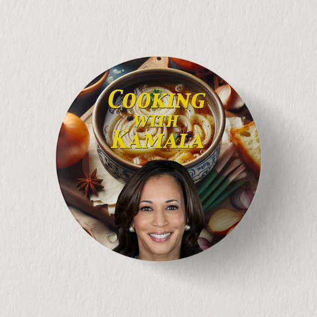 Chapa Redonda De 2,5 Cm Cocina con Kamala (Anverso)