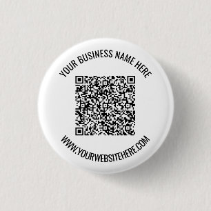 Chapa Redonda De 2,5 Cm Código QR y texto Personalizado profesional person