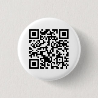 Chapa Redonda De 2,5 Cm Código Rickrolled del rollo QR de Rick