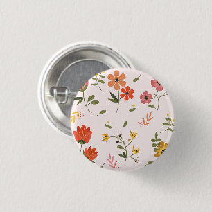 Chapa Redonda De 2,5 Cm colección de flores