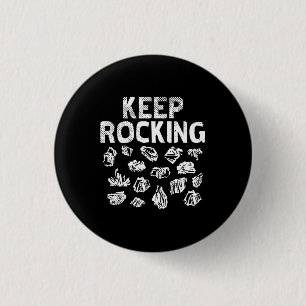 Chapa Redonda De 2,5 Cm Coleccionista de Rocas - Sigue Rociando