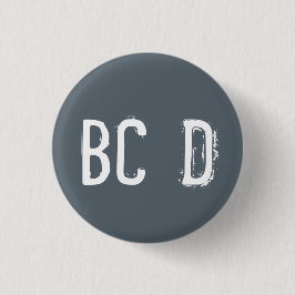 Chapa Redonda De 2,5 Cm Colectivo alfabético "BCD" (#4)