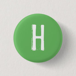 Chapa Redonda De 2,5 Cm Colectivo alfabético "H" (#7)