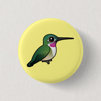Chapa Redonda De 2,5 Cm colibrí Amplio-atado