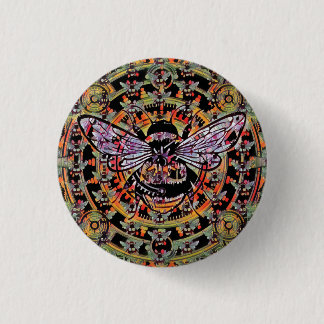 Chapa Redonda De 2,5 Cm Collage mecánico de abejas